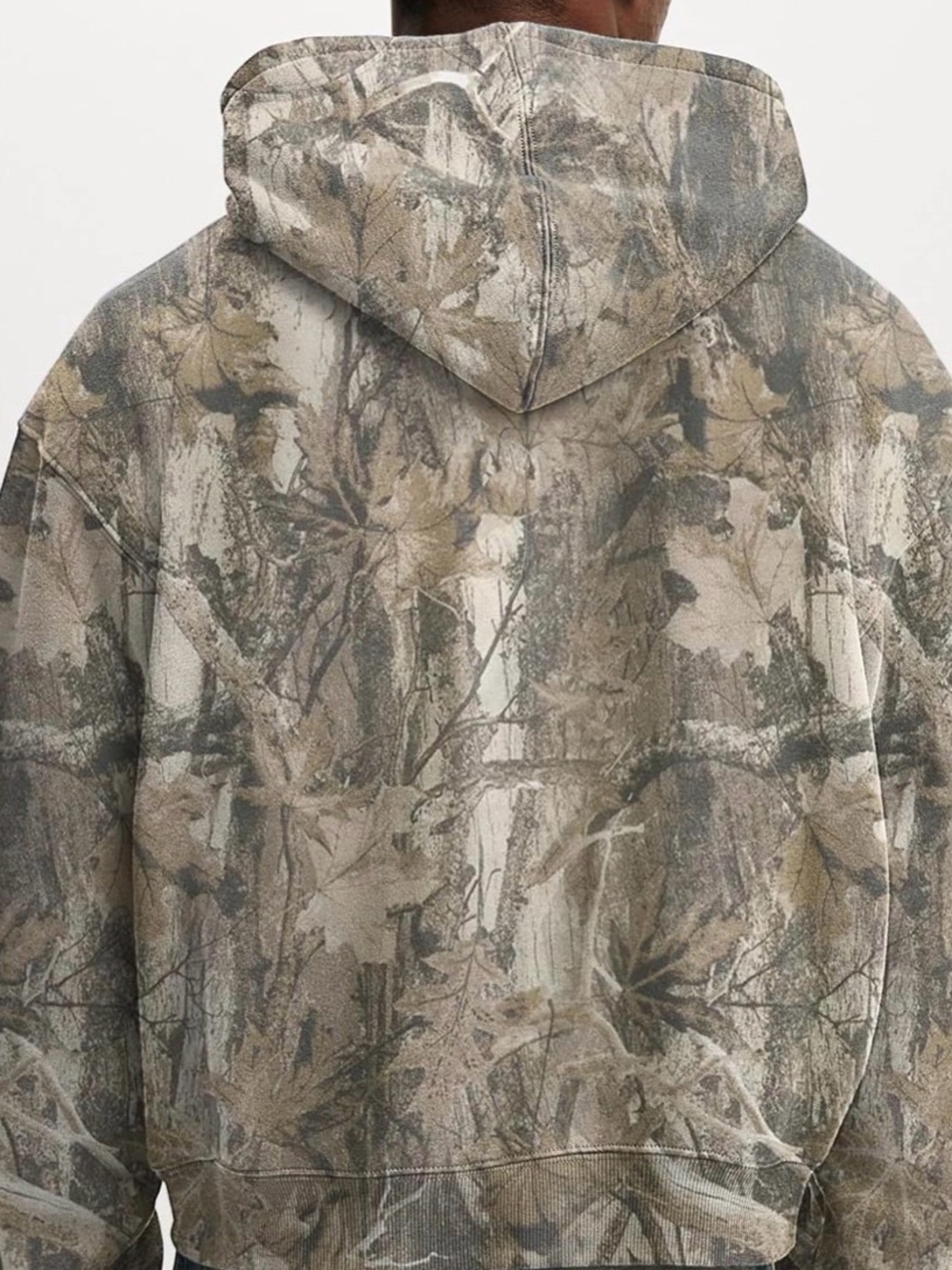 Men's Camo Hooded Jacket - Brown/Olive
